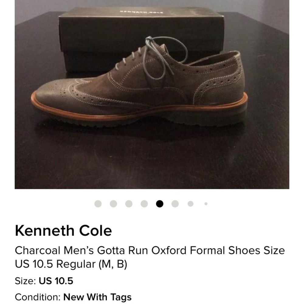 Kenneth Cole Men’s Gotta Run Oxford (charcoal)